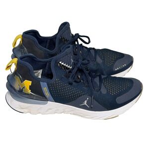 Jordan React Havoc Shoes Michigan Wolverines Men's 8  Navy Sneakers